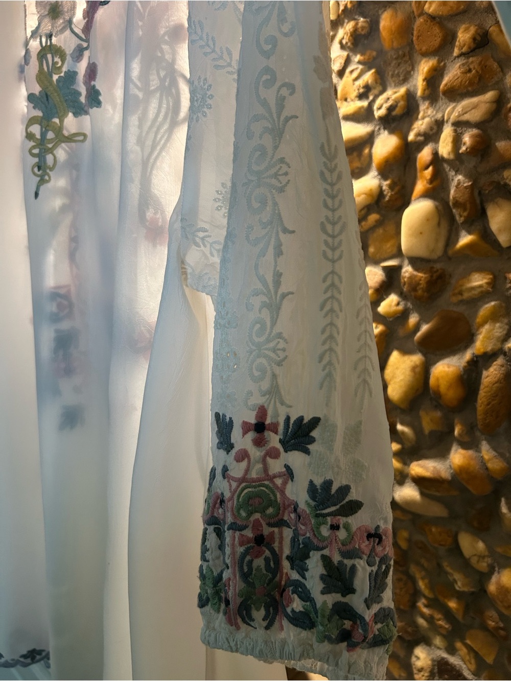 Johnny Was Embroidered Floral Blouse XL - Picture 6 of 6